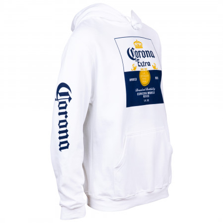Corona Extra Label Logo Hoodie with Sleeve Prints
